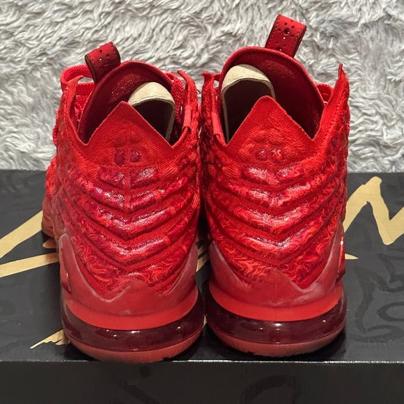 Red Lebron XVII, Men’s Size 12, ***LIKE NEW CONDITION*** - Picture 2 of 7